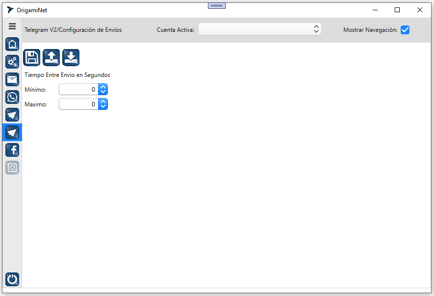 Telegram Configuración de Envío