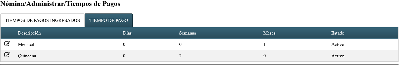 OCEN Nom Tiempos de Pagos