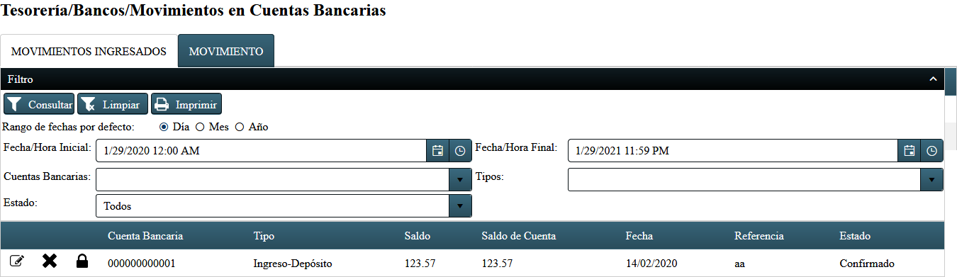 OCEN Tes Movimientos Cuentas Bancarias